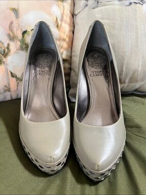 Vince Camuto Leather Platform Pumps